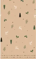Duni dunicel tafelkleed natural yuletide 138x220cm bruin 1 stuks