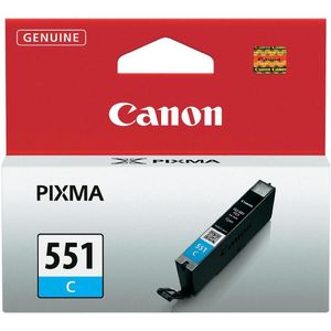 Canon inktcartridge CLI-551C, 332 pagina&apos;s, OEM 6509B001, cyaan
