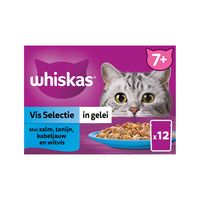 Whiskas 7+ Selectie in gelei - Vis - 12 x 85 g - thumbnail