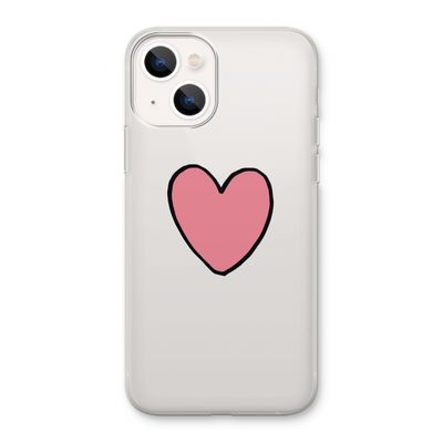 Hartje: iPhone 13 Transparant Hoesje