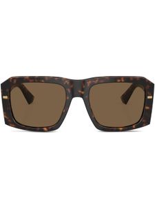 Dolce & Gabbana Eyewear lunettes de soleil teintées à effet écaille de tortue - Vert