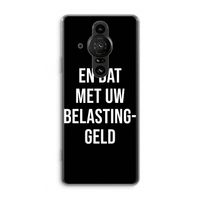 Belastinggeld - Zwart: Sony Xperia Pro-I Transparant Hoesje