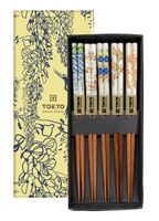 Tokyo Design Studio - Chopsticks Set - Eetstokjes - Floral - 5 paar - thumbnail