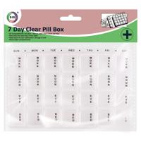 DID&amp;nbsp;Medicijnen doos/pillendoos - 28-vaks - wit - 17 cm   - - thumbnail