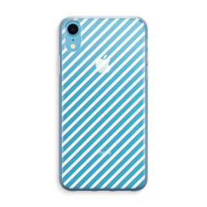 Strepen zwart-wit: iPhone XR Transparant Hoesje