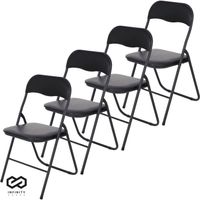 Infinity Goods Set van 4 Klapstoelen - Vouwstoelen - PVC - Eettafelstoelen - Opklapbare Stoelen - 43 x 47 x 80 CM - - thumbnail