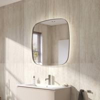 Ben Beau Spiegel 80x4x80 cm Geborsteld RVS