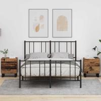 Nachtkastje 2 pcs Oud hout 40 x 35 x 47,5 cm Bewerkt hout