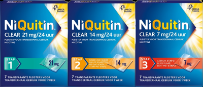 NiQuitin Clear Pleister Tien Weken Behandeling
