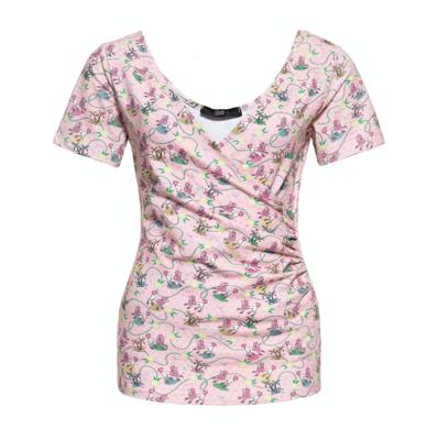 Queen Kerosin Poodle Top Pink-M