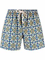 PENINSULA SWIMWEAR short de bain à taille à lien de resserrage - Bleu PENINSULA SWIMWEAR short de bain à taille à lien de resserrage - Bleu