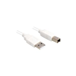 Sharkoon 0.5m, USB2.0-A/USB2.0-B USB-kabel USB A USB B Wit