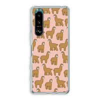 Alpacas: Sony Xperia 5 III Transparant Hoesje