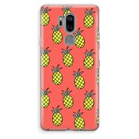 Ananas: LG G7 Thinq Transparant Hoesje Ananas: LG G7 Thinq Transparant Hoesje