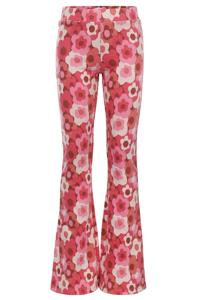 LOOXS Little Zomer flair broek meisjes jaquard - Camo rood