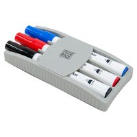 Whiteboardmarkers 3 stuks +borstel