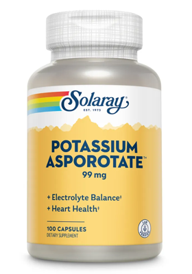 Solaray Potassium Asporotate 99mg Capsules