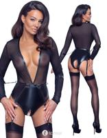 * COTTELLI BONDAGE Mattlook body met lange mouwen, Clarince
