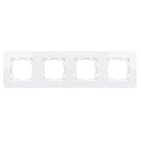 Wit Afdekraam 4 voudig ultra wit 8074UW ronde hoeken Eslohe