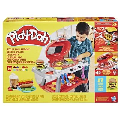 PlayDoh Grilled Delights BBQ Speeldeegset met Lichten en Geluiden, 17 Accessoires, Knutselen, Leeftijd 3+