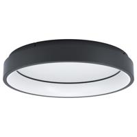 EGLO connect.z Marghera-Z Smart Plafondlamp - Ø 60 cm - Zwart/Wit - Instelbaar RGB & wit licht - Dimbaar - Zigbee