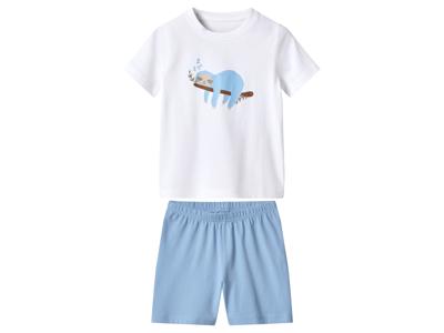 lupilu Korte kinder pyjama (Wit/lichtblauw, 122/128)