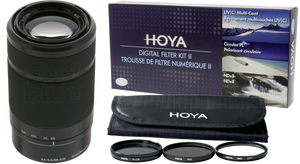 Sony E 55-210mm f/4.5-6.3 OSS Zwart + Hoya Digital Filter Kit 49mm