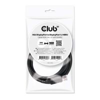 CLUB3D Mini DisplayPort to DisplayPort 1.2 M/M 2m/6.56ft 4K60Hz - thumbnail