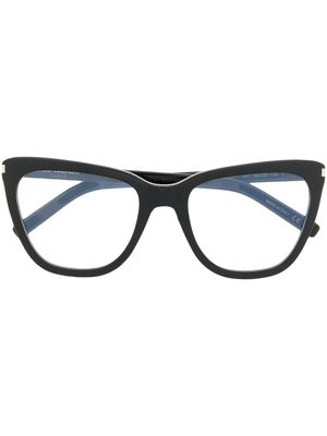 Saint Laurent Eyewear lunettes de vue à monture papillon - Noir