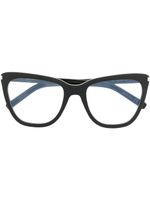 Saint Laurent Eyewear lunettes de vue à monture papillon - Noir