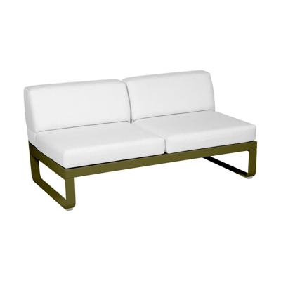 Fermob Bellevie 2-zitsmodule loungebank Pesto - Off-White