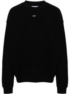 Off-White sweat en coton à logo imprimé - Noir