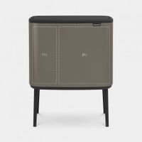 Brabantia Bo Touch Bin Afvalemmer 11 + 23 L - Platinum - thumbnail