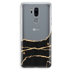 Gouden marmer: LG G7 Thinq Transparant Hoesje