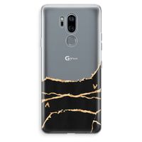 Gouden marmer: LG G7 Thinq Transparant Hoesje