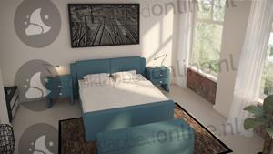 Opberg boxspring 180 x 210 cm- stofkleur 5084