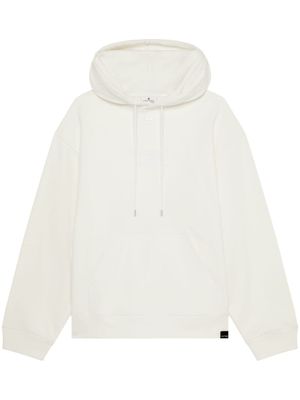 Courrèges hoodie à slogan brodé - Blanc