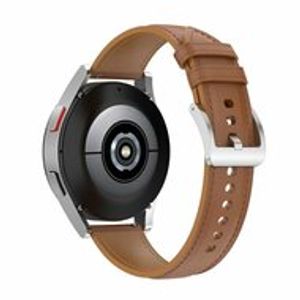 Luxe leren bandje - Lichtbruin - Samsung Galaxy Watch 3 - 41mm