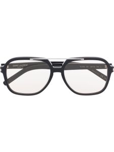 Saint Laurent Eyewear lunettes de soleil à monture pilote - Noir