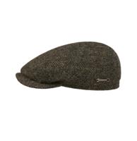 Stetson Hatteras Dark Herringbone Harris Tweed Garage Driver Cap -61 / XL