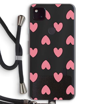 Ondersteboven verliefd: Pixel 4a 5G Transparant Hoesje met koord