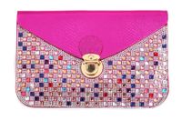 Tasje met stenen pink