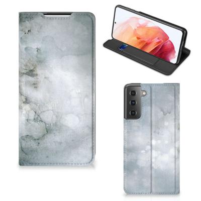 Bookcase Samsung Galaxy S21 Painting Grey Bookcase Samsung Galaxy S21 Painting Grey