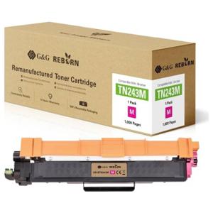 G&G Toner vervangt Brother TN-243M Compatibel Magenta 1000 bladzijden Reborn remanufactured 21182