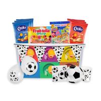 Voetbal partybox - chips, snoep & feestartikelen - 1500g Voetbal partybox - chips, snoep & feestartikelen - 1500g