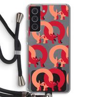 Dogs: Samsung Galaxy S21 FE Transparant Hoesje met koord Dogs: Samsung Galaxy S21 FE Transparant Hoesje met koord