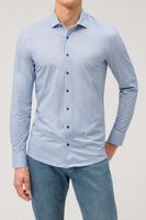 OLYMP Level Five 24/Seven Dynamic Flex Body Fit Jersey shirt blauw, Motief