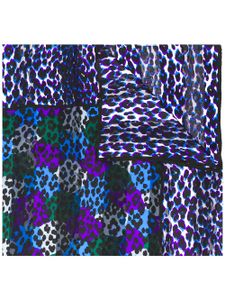 Saint Laurent Pre-Owned foulard à motif animalier - Bleu