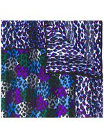 Saint Laurent Pre-Owned foulard à motif animalier - Bleu - thumbnail