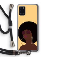 Golden hour: Samsung Galaxy A31 Transparant Hoesje met koord